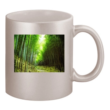 Forests 11oz Metallic Silver Mug