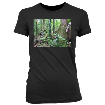 Forests Women's Junior Cut Crewneck T-Shirt