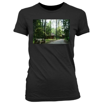 Forests Women's Junior Cut Crewneck T-Shirt