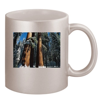 Forests 11oz Metallic Silver Mug