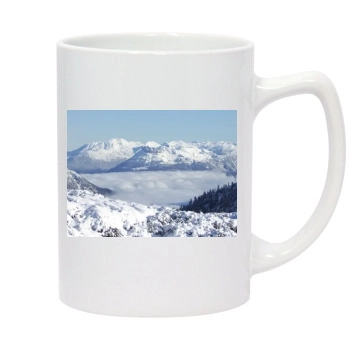 Mountains 14oz White Statesman Mug