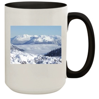 Mountains 15oz Colored Inner & Handle Mug