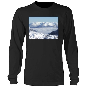 Mountains Men's Heavy Long Sleeve TShirt