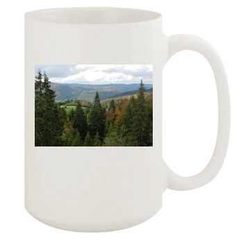 Mountains 15oz White Mug