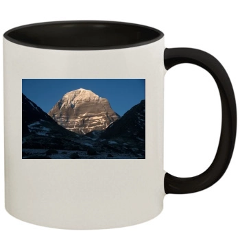 Mountains 11oz Colored Inner & Handle Mug