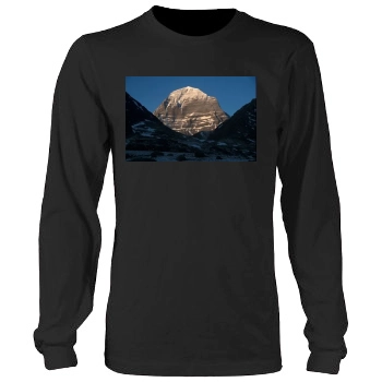 Mountains Men's Heavy Long Sleeve TShirt