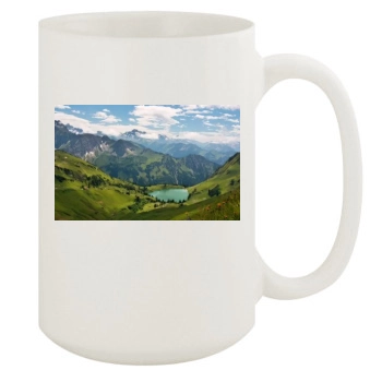 Mountains 15oz White Mug