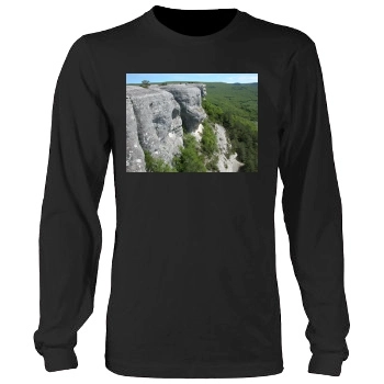 Mountains Men's Heavy Long Sleeve TShirt