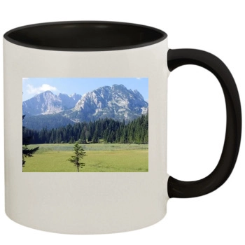 Mountains 11oz Colored Inner & Handle Mug