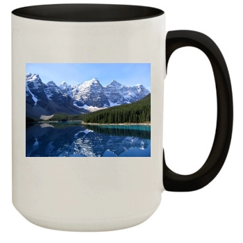 Mountains 15oz Colored Inner & Handle Mug