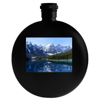 Mountains Round Flask