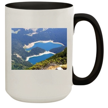 Mountains 15oz Colored Inner & Handle Mug