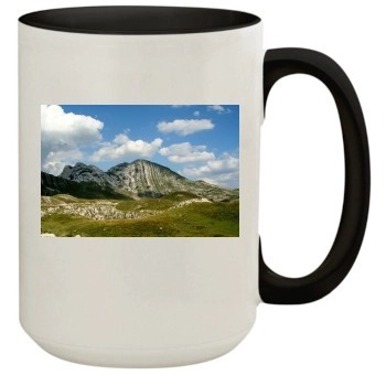 Mountains 15oz Colored Inner & Handle Mug