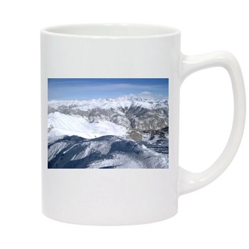 Mountains 14oz White Statesman Mug