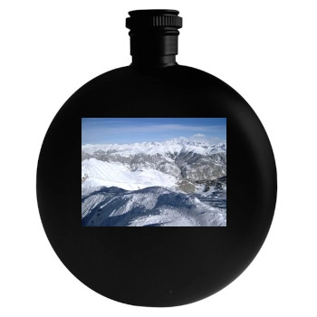 Mountains Round Flask