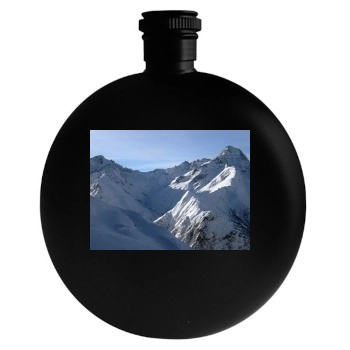 Mountains Round Flask