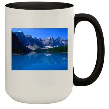 Mountains 15oz Colored Inner & Handle Mug