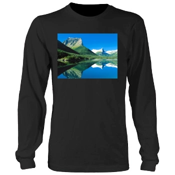 Mountains Men's Heavy Long Sleeve TShirt