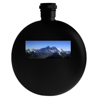 Mountains Round Flask