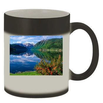 Mountains Color Changing Mug