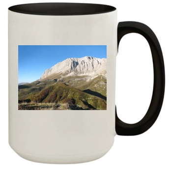 Mountains 15oz Colored Inner & Handle Mug