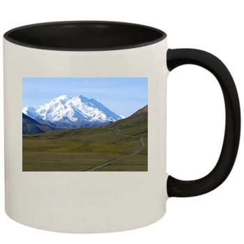 Mountains 11oz Colored Inner & Handle Mug