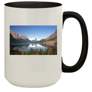 Mountains 15oz Colored Inner & Handle Mug