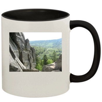 Mountains 11oz Colored Inner & Handle Mug