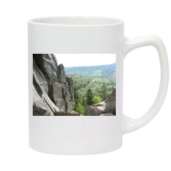 Mountains 14oz White Statesman Mug