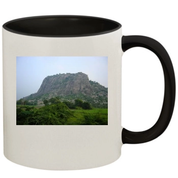 Mountains 11oz Colored Inner & Handle Mug