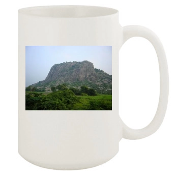 Mountains 15oz White Mug