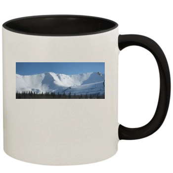 Mountains 11oz Colored Inner & Handle Mug