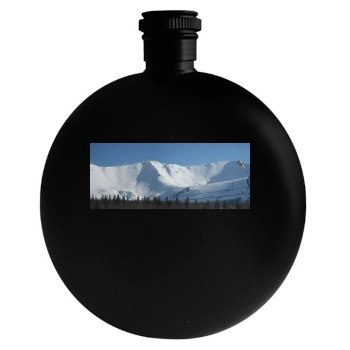 Mountains Round Flask