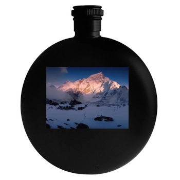 Mountains Round Flask