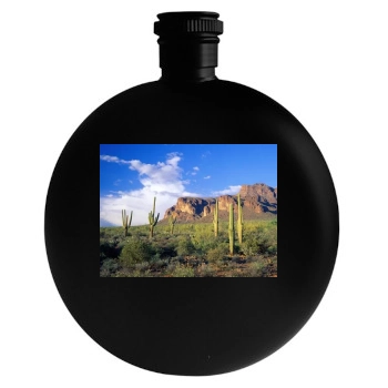 Mountains Round Flask