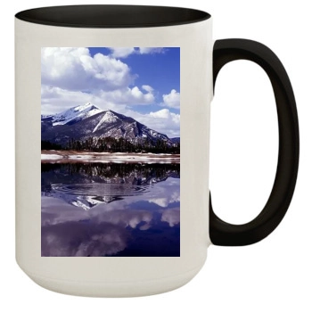 Mountains 15oz Colored Inner & Handle Mug