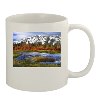 Mountains 11oz White Mug