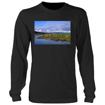 Mountains Men's Heavy Long Sleeve TShirt