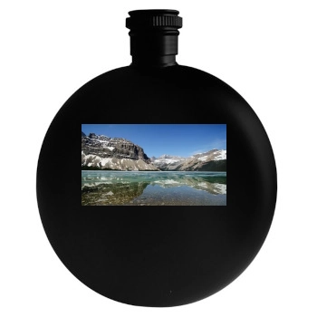 Mountains Round Flask