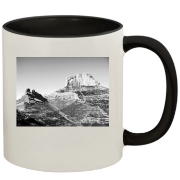 Mountains 11oz Colored Inner & Handle Mug