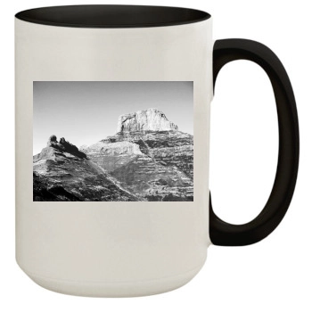 Mountains 15oz Colored Inner & Handle Mug