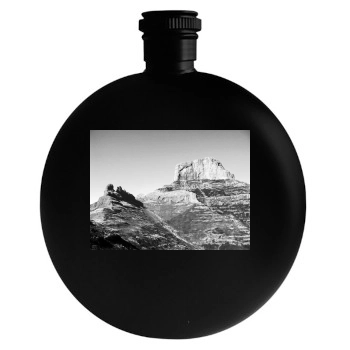 Mountains Round Flask