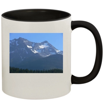 Mountains 11oz Colored Inner & Handle Mug