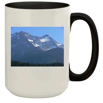 Mountains 15oz Colored Inner & Handle Mug