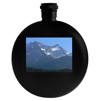 Mountains Round Flask