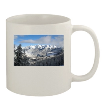 Mountains 11oz White Mug