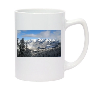 Mountains 14oz White Statesman Mug