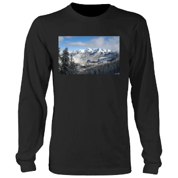 Mountains Men's Heavy Long Sleeve TShirt