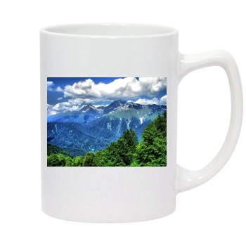 Mountains 14oz White Statesman Mug