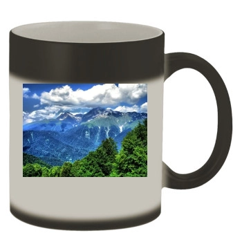 Mountains Color Changing Mug